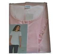 Pigiama serafino da donna mezza manica pantalone lungo in cotone Linclalor 64135