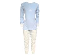 Pigiama serafino invernale lungo donna Interlock caldo cotone Pop Corn 3797