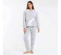 Pigiama sherpa orso pile ricamato Grigio 54/56 (IT) - 50/52 (FR)