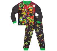 Pigiama Tartarughe Ninja Bambino | TMNT Pigiama Bambino | Pigiamone Invernale Ragazzo | Grigio 6-7 Anni