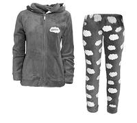 Pigiama Tuta Full Zip con Cappuccio in Coral Dimensione Danza Art. DD20115 (46/L, Grigio)