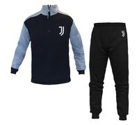 Pigiama Tuta Uomo Mezza Zip in Felpa Juve Prodotto Ufficiale Art. JU14117