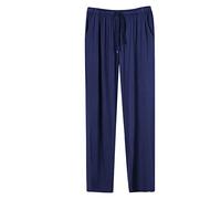 Pigiama Tuta Uomo Pantaloni Pigiama Uomo Leggeri, Tinta Unita in Tessuto vestibilità Dritta Pantalone con Coulisse Elasticizzato Traspirante Semplice Bottoms Allentato Confortevole Casual