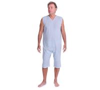 Pigiama Tutone Sanitario Smanicato Pantalone Corto 2 Cerniere/Zip estivo 9008/8