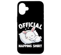Pigiama ufficiale a forma di coniglio, pigiama Nap Pride Custodia per iPhone 16 Plus