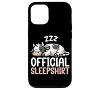 Pigiama ufficiale con mucca che dorme animali sarcastici Custodia per iPhone 12/12 Pro