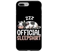 Pigiama ufficiale con mucca che dorme animali sarcastici Custodia per iPhone 7 Plus/8 Plus