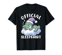 Pigiama Ufficiale Sleepshirt Alligator Funny Sleeping Animals Maglietta