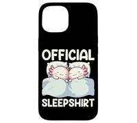 Pigiama ufficiale Sleepshirt Axolotl con animali che dormono Custodia per iPhone 15