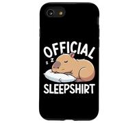 Pigiama ufficiale Sleepshirt Capybara Lazy Animals Sleep Custodia per iPhone SE (2020) / 7/8