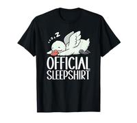 Pigiama Ufficiale Sleepshirt Cigno Che Dorme Animale Sonno Maglietta