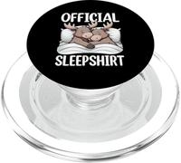 Pigiama ufficiale Sleepshirt con alce Napper Late Riser Humor PopSockets PopGrip per MagSafe