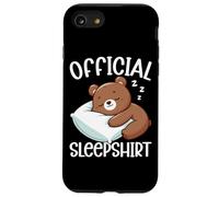Pigiama ufficiale Sleepshirt con orsetto marrone pigro che dorme animali Custodia per iPhone SE (2020) / 7/8