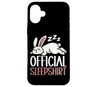 Pigiama ufficiale Sleepshirt coniglio sonno Sarcasm Dream Custodia per iPhone 16 Plus