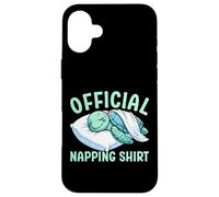 Pigiama ufficiale Sleepshirt tartaruga marina pigro divertimento andare a letto Custodia per iPhone 16 Plus