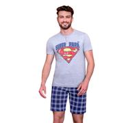 Pigiama uomo a manica corta in jersey di cotone Superman DCM4315