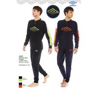 Pigiama uomo a manica lunga in jersey di cotone Umbro 10397