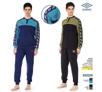 Pigiama uomo a manica lunga in jersey di cotone Umbro 10450