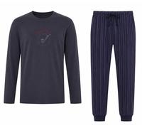 Pigiama Uomo ADMAS 100% Caldo Cotone Invernale Pantalone Righe con Polsini