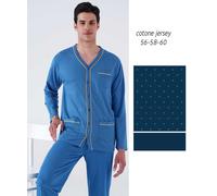 Pigiama uomo CALIBRATO aperto in cotone Karelpiu' KC8230