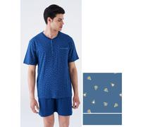 Pigiama uomo CALIBRATO corto in jersey di cotone Karelpiu' KC8214