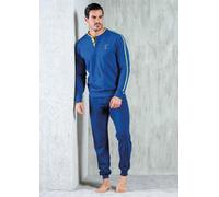 Pigiama uomo calibrato in jersey di cotone manica lunga Navigare 141800C
