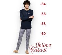 Pigiama Uomo Calibrato Taglie maxi Caldo cotone Pigiamiamoci