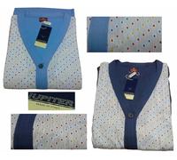 Pigiama Uomo Cardigan Lungo. Cotone mercerizzato. IUPITER - 3100. Made in Italy.
