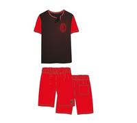 pigiama uomo corto mezza manica in cotone AC MILAN art. J20 2030 (nero, S)