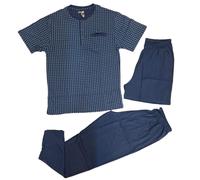 Pigiama uomo cotone estivo taglie forti manica corta pantalone lungo e corto