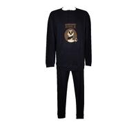 Pigiama uomo CRAZY FARM cotone interlock invernale manica lunga collo serafino p