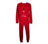 Pigiama uomo CRAZY FARM cotone interlock invernale manica lunga collo serafino p