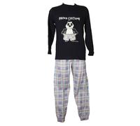Pigiama uomo CRAZY FARM estivo manica lunga collo serafino pantalone con polsino