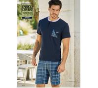 PIGIAMA UOMO ENRICO COVERI CORTO ESTIVO COMPLETO FUORIACQUA MEZZA MANICA