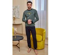 Pigiama uomo girocollo in jersey di cotone caldo Intimami IU397