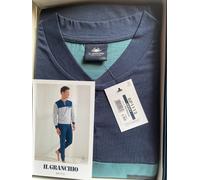 PIGIAMA UOMO IL GRANCHIO COTONE ESTIVO PRIMAVERILE MANICA LUNGA SERAFINO Moda