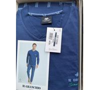 PIGIAMA UOMO IL GRANCHIO COTONE ESTIVO PRIMAVERILE MANICA LUNGA SERAFINO Moda