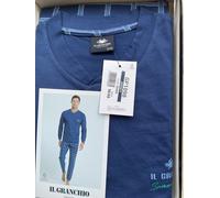 PIGIAMA UOMO IL GRANCHIO COTONE ESTIVO PRIMAVERILE MANICA LUNGA SERAFINO Moda