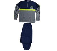 Pigiama uomo invernale caldo cotone tuta casa serafino Oro Nero taglie 3XL 4XL