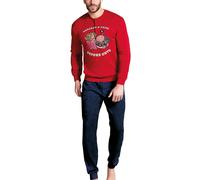Pigiama Uomo invernale in 100% Cotone Interlock Hollywood Milano