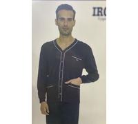 PIGIAMA UOMO IRGE APERTO GIACCA TAGLIE MAXI CALIBRATO CALDO COTONE INTERLOCK