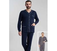 PIGIAMA UOMO IRGE APERTO GIACCA TAGLIE MAXI CALIBRATO COTONE TAGLIE FORTI