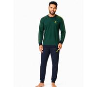 Pigiama Uomo Lotto in Caldo Cotone Interlock 100% Cotone - Serafino con Bottoni