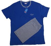 Pigiama uomo lungo corto 100% cotone estivo primaverile serafino bottoni Liabel