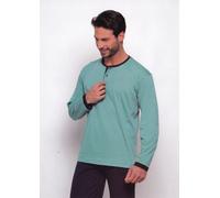 Pigiama Uomo Lungo Serafino. Pantalone elastici. DETTAGLI NOTTURNI - AGOSTINO.