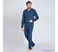 Pigiama uomo maglia aperta Nazareno Gabrielli U7013