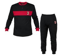 hermet Pigiama Milan Ragazzo Uomo Ufficiale Homewear Interlock Tuta Cotone 1015 1010, L