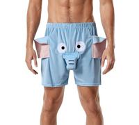 Pigiama Uomo Pigiama Pigiama Pigiama Accappatoio Pantaloni Pigiama Pantaloncini Uomo Un Elefante Pantaloncini Originali Pantaloncini Intimo Divertente Scherzo per Uomini Pantaloncini con Animali