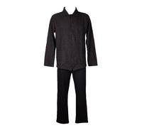 RAGNO Pigiama Uomo Aperto Davanti con Bottoni Colletto Tasche e Taschino Eco Pile Invernale Caldo e Morbido Articolo U780N7, 139F Fantasia Notte, Taglia 50