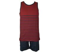 Pigiama uomo RAGNO cotone estivo corto spalla larga pantalone corto elastico in